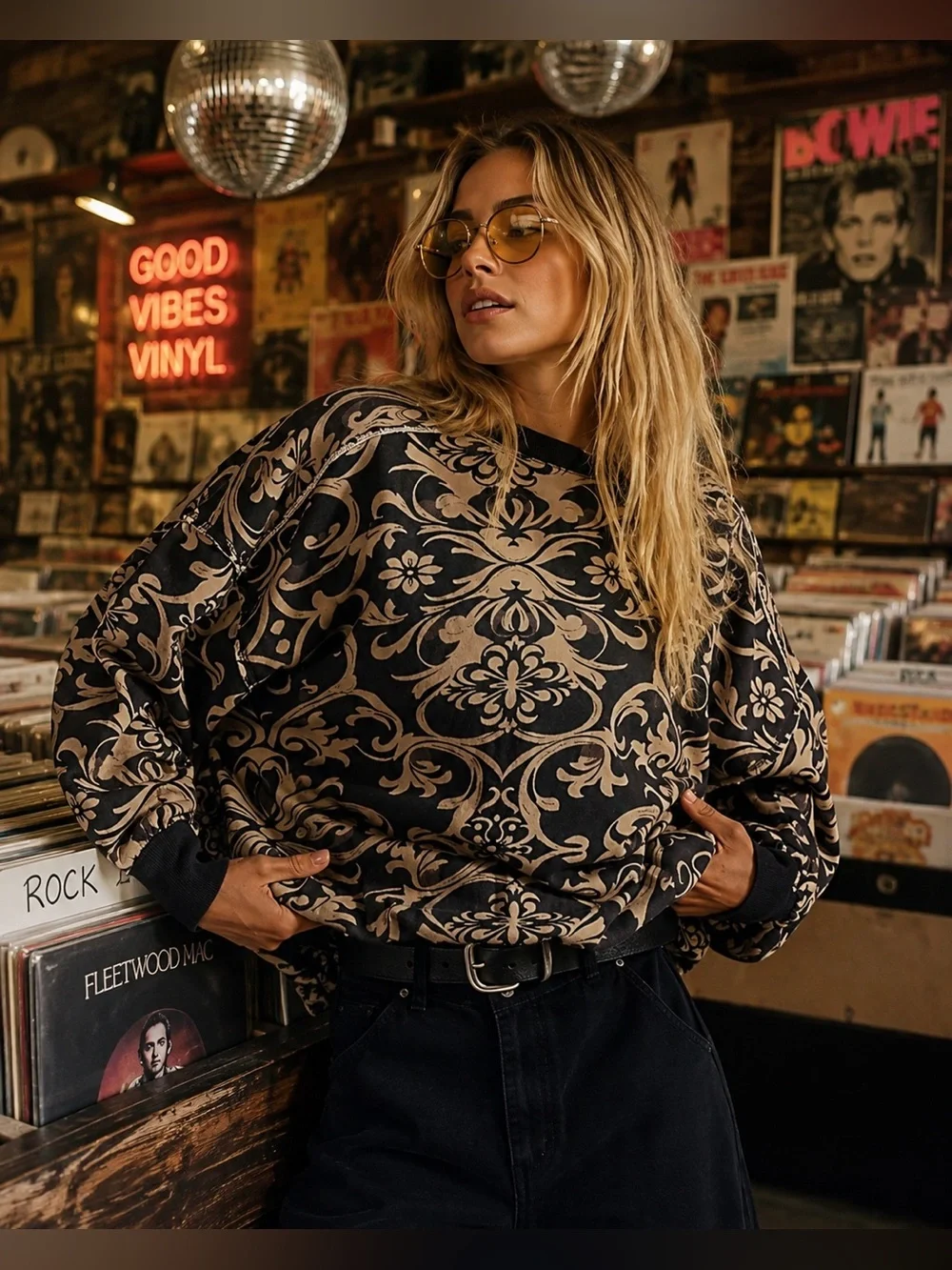 Free People We The Free Printed Bubble Up Pullover